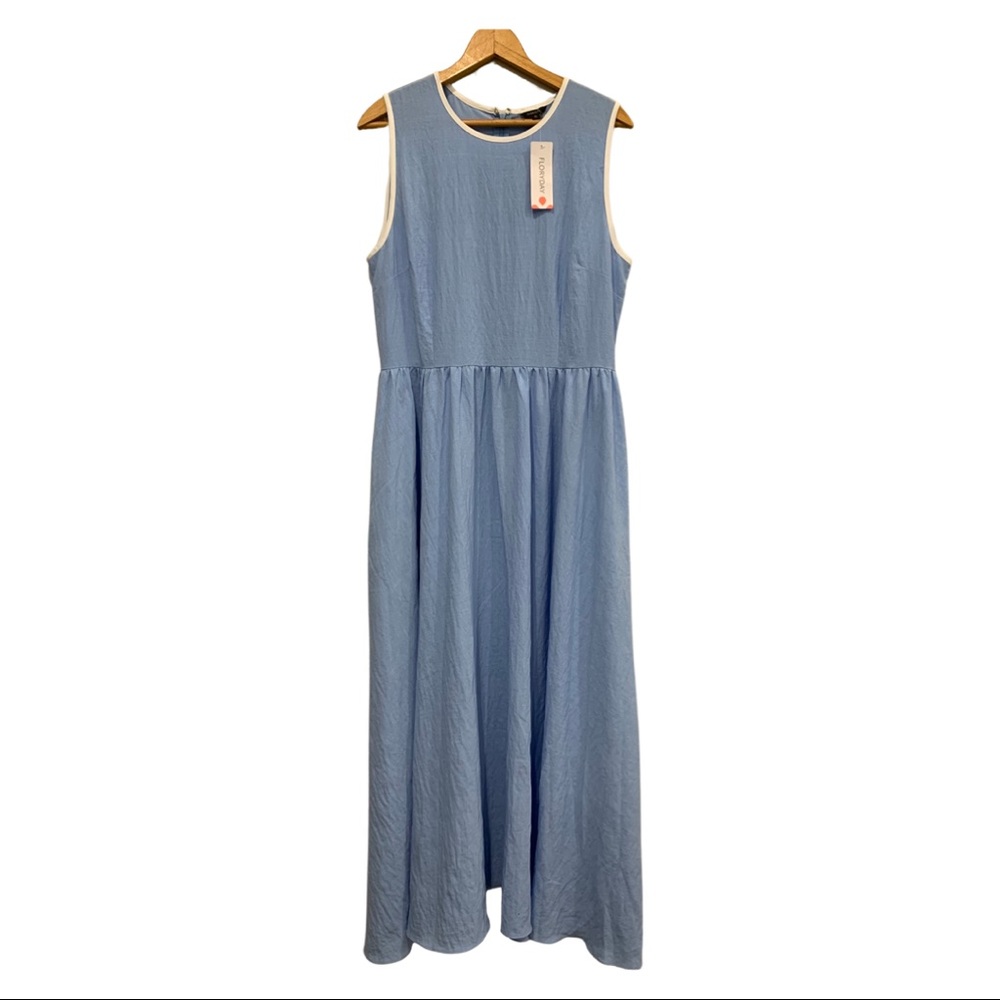 Floryday Women’s sleevess chambray maxi dress